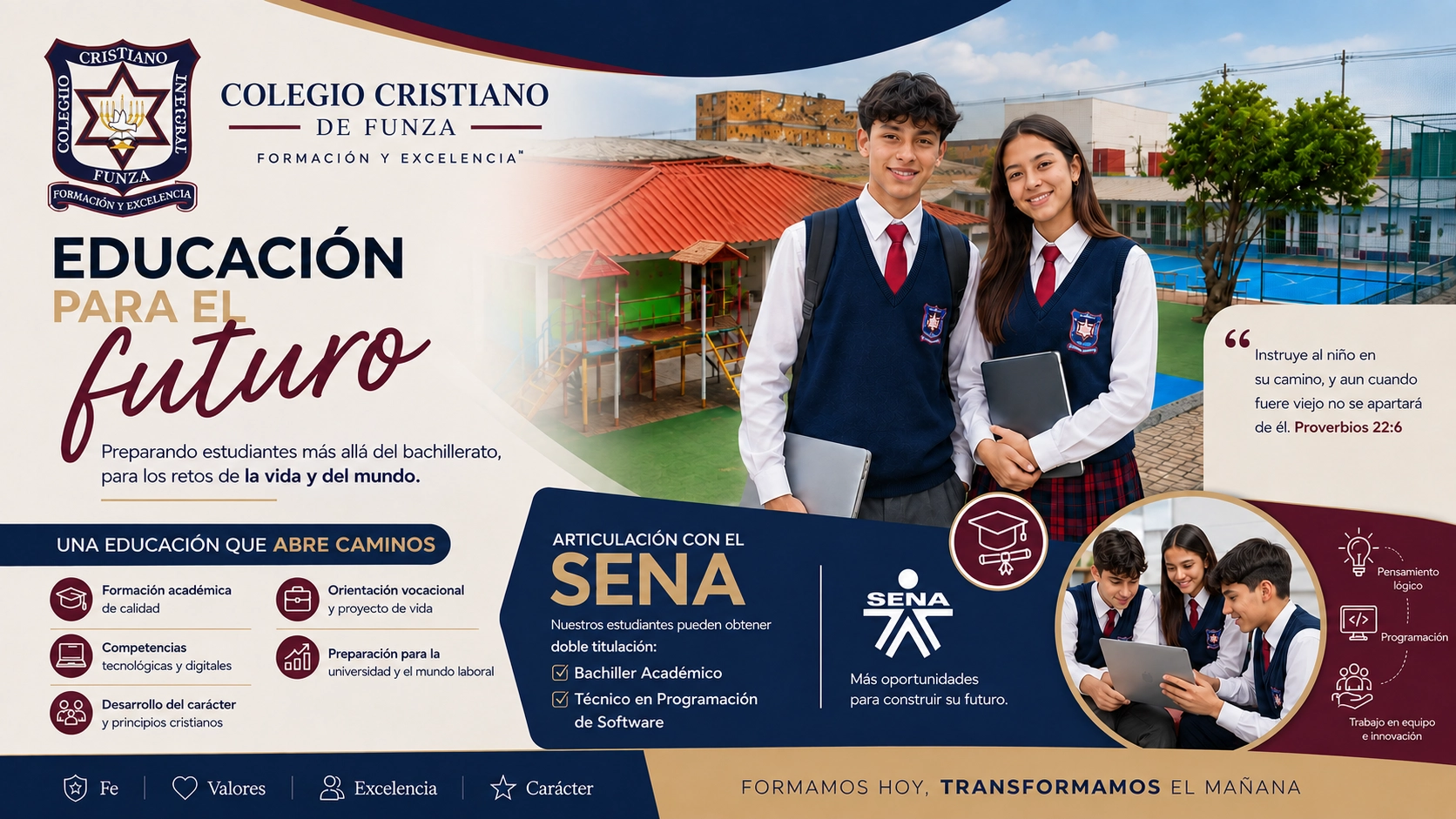 Colegio en Funza con articulación SENA: educación para el futuro